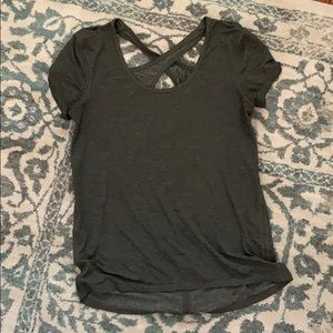 Lululemon grey shorts sleeve top